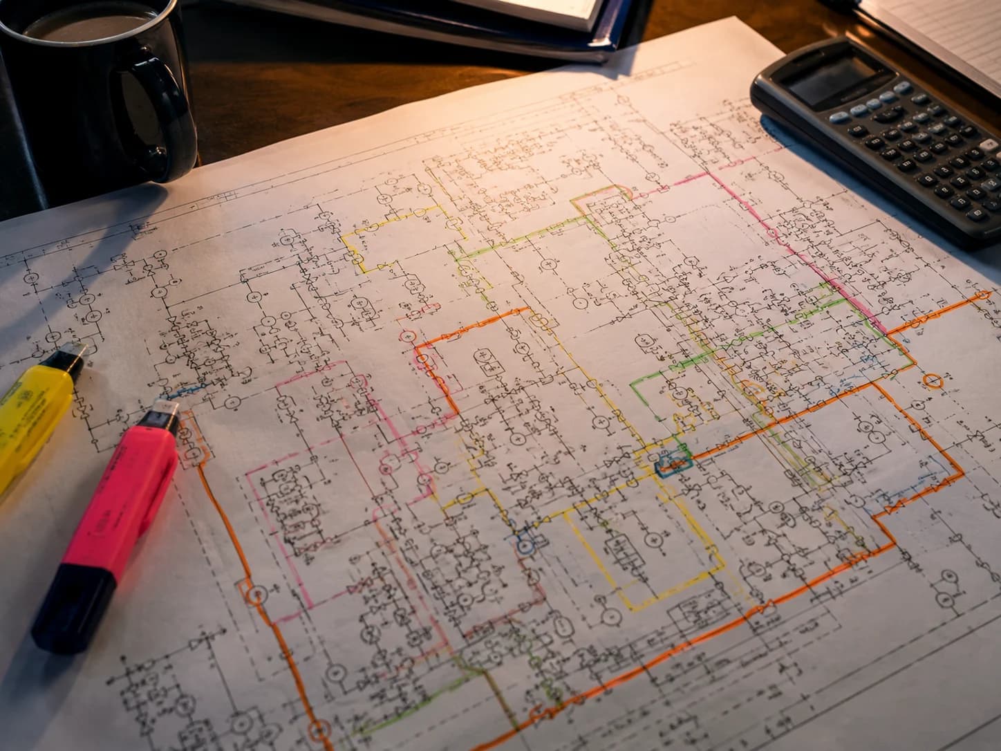 Inspector recording wall-thickness readings on a pressure vessel