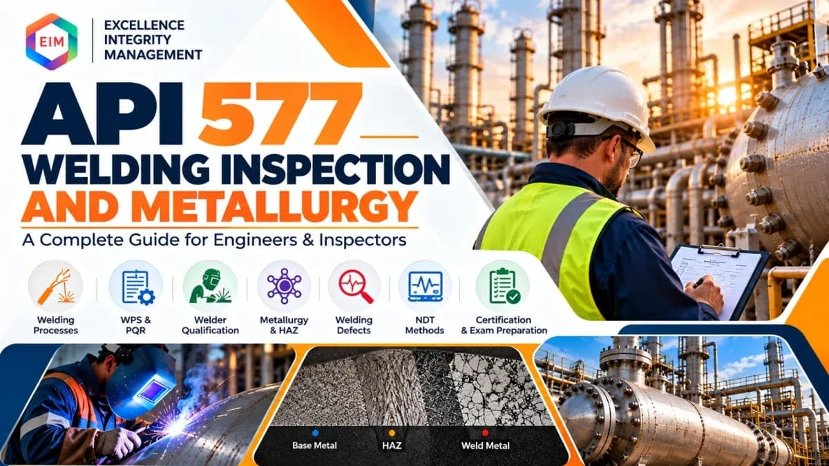 API 577 Welding Inspection and Metallurgy: Complete Guide for Engineers & Inspectors
