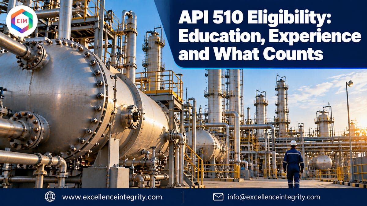 API 510 Eligibility: Education, Experience and What Counts
