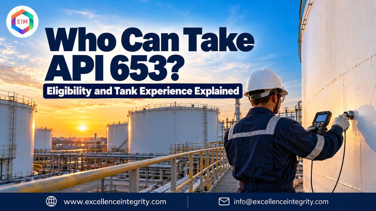 Who Can Take API 653? Eligibility and Tank Experience Explained