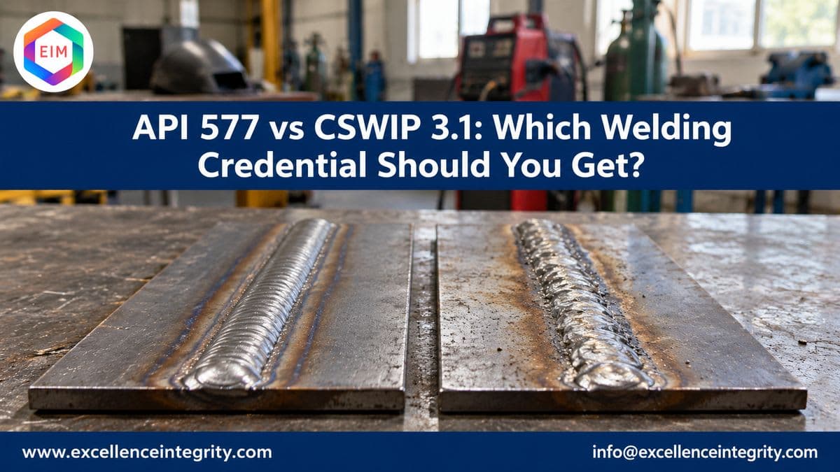 API 577 vs CSWIP 3.1: Which Welding Credential Should You Get?