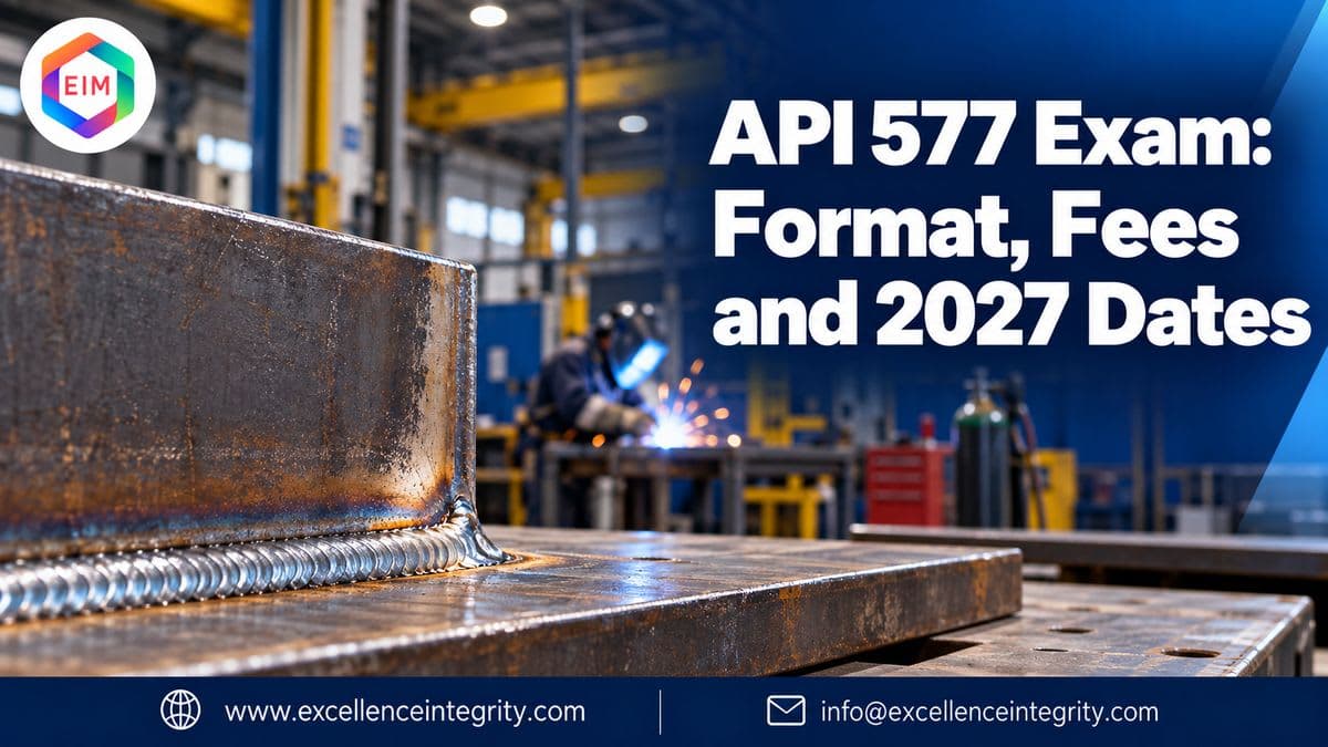 API 577 Exam: Format, Fees and 2027 Dates
