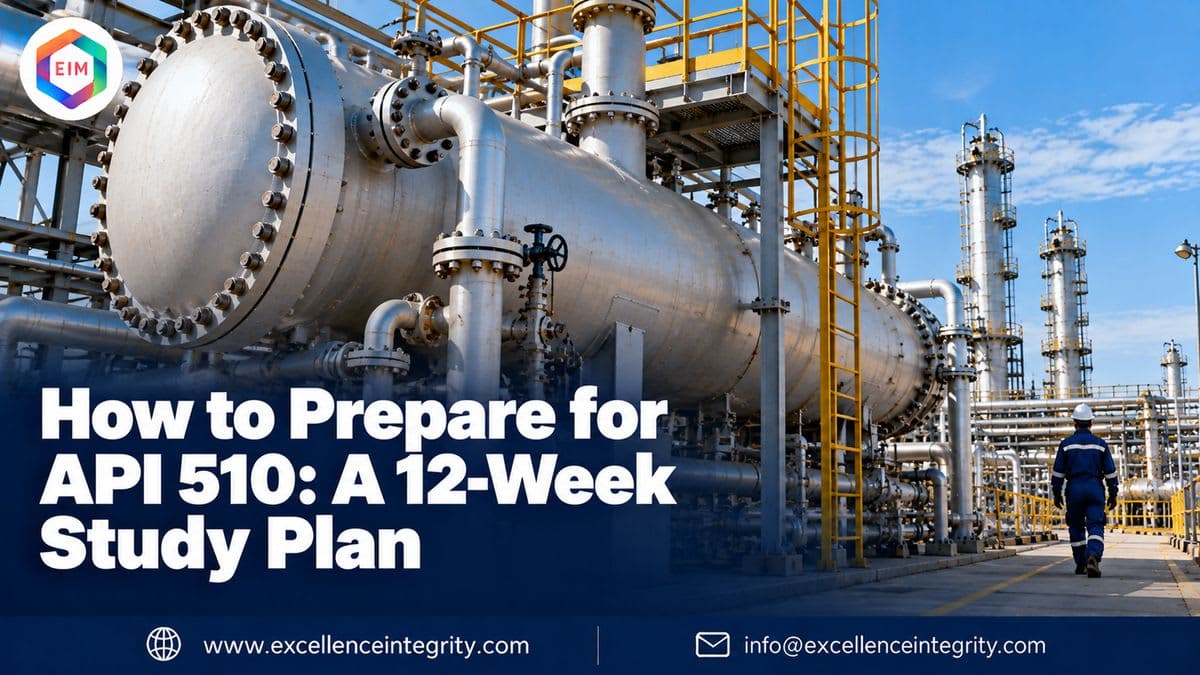 How to Prepare for API 510: A 12-Week Study Plan