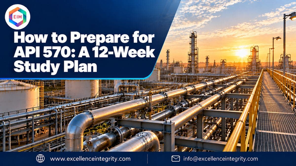 How to Prepare for API 570: A 12-Week Study Plan