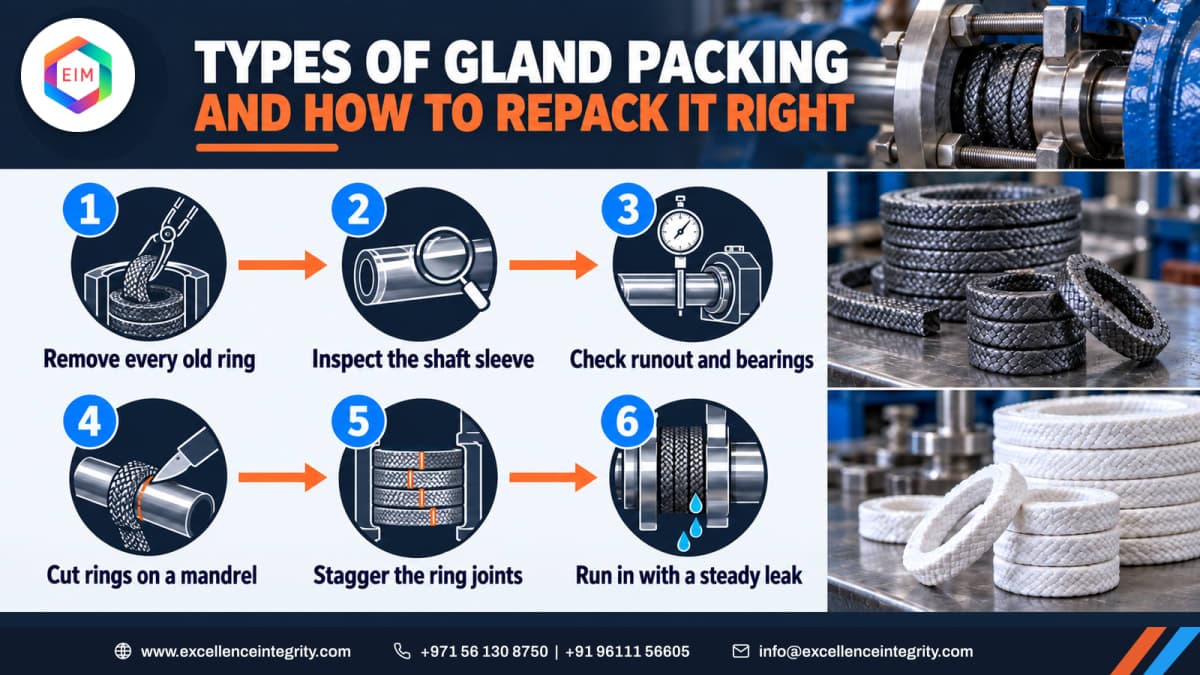Types of Gland Packing and Where Each One Is Used