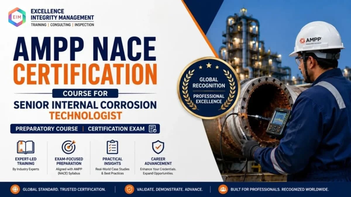 Senior Internal Corrosion Technologist Certification Exam Preparatory Course