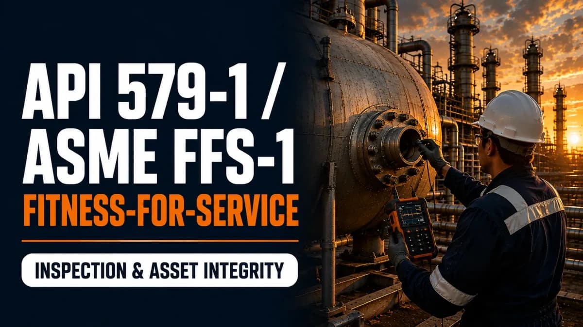 API 579-1 fitness-for-service assessment of in-service pressure equipment