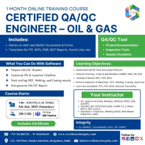 Certified QA/QC Engineer – Oil & Gas
