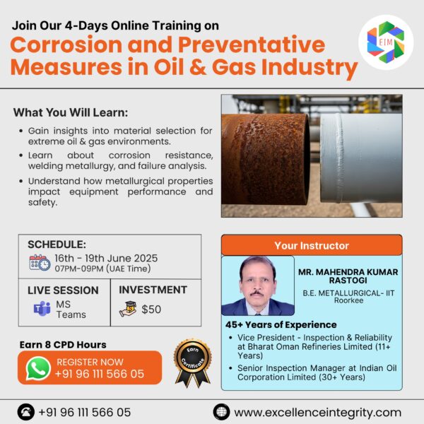 Corrosion and Preventative Measures in the Oil & Gas Industry
