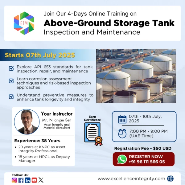 Above-Ground Storage Tank Inspection and Maintenance