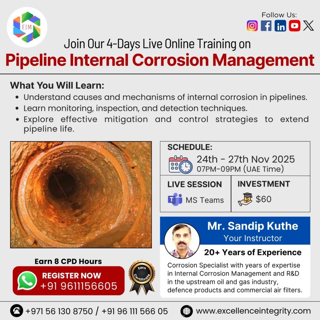 Pipeline Internal Corrosion Management
