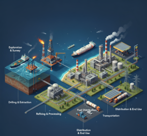 Key Operations in the Oil and Gas Industry: From Exploration to Distribution