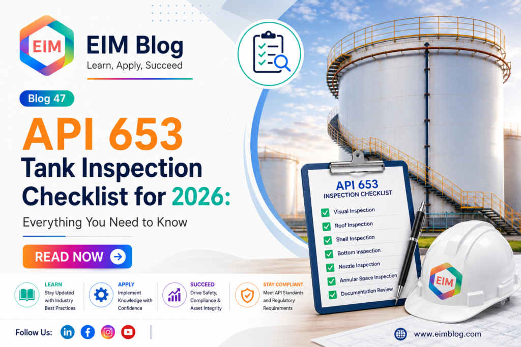 API 653 Tank Inspection Checklist for 2026: Everything You Need to Know
